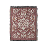 Annette Red & Ivory in Medium (50" x 60") Size