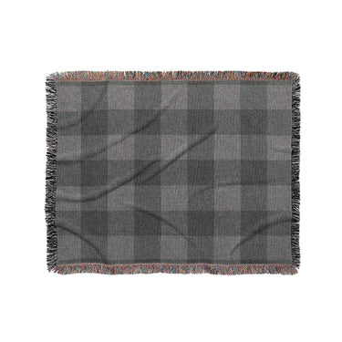 Buffalo Plaid Charcoal Black in Medium (50" x 60") Size