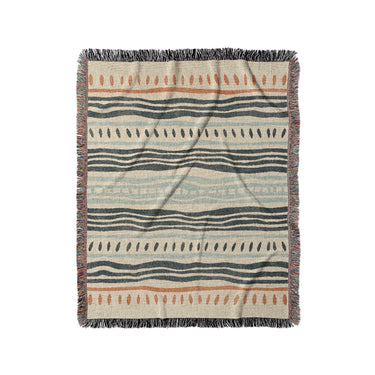 Delsin Blue & Orange in Medium (50" x 60") Size