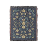 Isabella Navy & Gold in Medium (50" x 60") Size