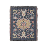 Baldwin Navy & Red in Medium (50" x 60") Size