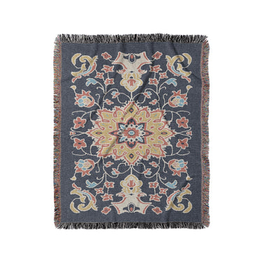 Baldwin Navy & Red in Medium (50" x 60") Size