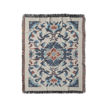 Wilhemina Navy & Red in Medium (50" x 60") Size