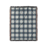 Wallace Plaid Blue & Teal in Medium (50" x 60") Size