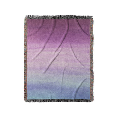 Imogen Watercolor Blue & Purple Ombre in Medium (50" x 60") Size