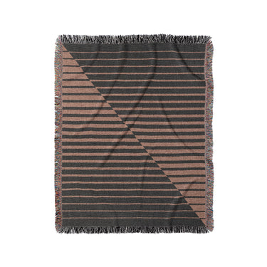 Euclid Black & Rust in Medium (50" x 60") Size