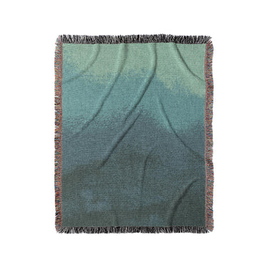 Kieran Watercolor Teal Ombre in Medium (50" x 60") Size