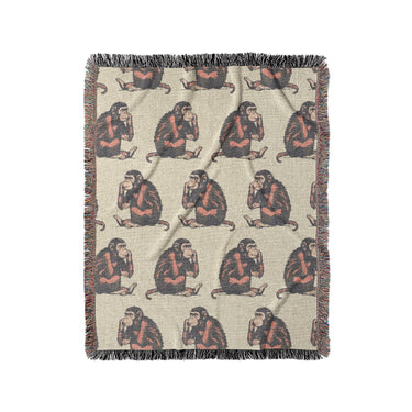 Thinking Chimps in Medium (50" x 60") Size