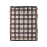 Wallace Plaid Maroon & Gold in Medium (50" x 60") Size