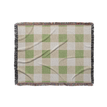 Buffalo Plaid Light Sage in Medium (50" x 60") Size