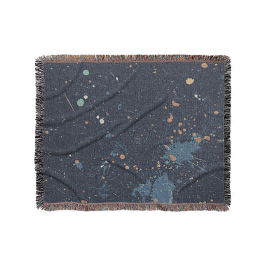 Jacob Navy & Orange in Medium (50" x 60") Size