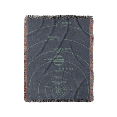 Solar System Navy & Mint in Medium (50" x 60") Size