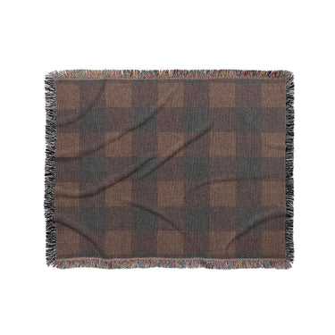 Buffalo Plaid Hickory Brown in Medium (50" x 60") Size