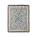 Floranna Ivory & Blue in Medium (50" x 60") Size