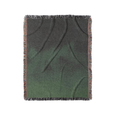 Keanu Watercolor Dark Green Ombre in Medium (50" x 60") Size