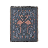 Flamingo Friends Navy in Medium (50" x 60") Size
