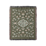 Fenwick Green & Orange in Medium (50" x 60") Size