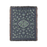 Fenwick Navy & Green in Medium (50" x 60") Size