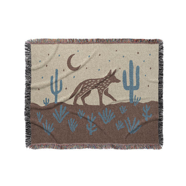 Desert Coyote Dark Red Clay & Dusty Blue in Medium (50" x 60") Size