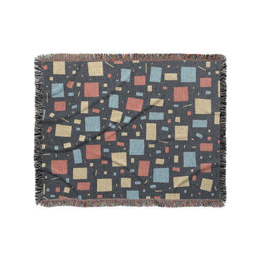 Geometric Confetti Twilight in Medium (50" x 60") Size