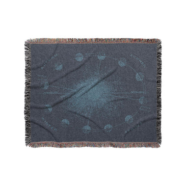 Equinox Navy & Dusty Blue in Medium (50" x 60") Size