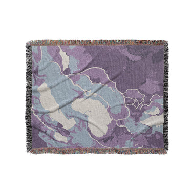 Zephyr Watercolor Amethyst in Medium (50" x 60") Size