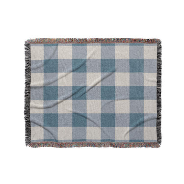 Buffalo Plaid Steel Blue in Medium (50" x 60") Size