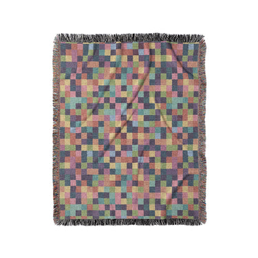 Pixel Mosaic Multicolor Vibrant in Medium (50" x 60") Size