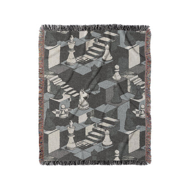 Harmon Surreal Chess BW in Medium (50" x 60") Size
