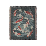 Koi Pond Blue in Medium (50" x 60") Size