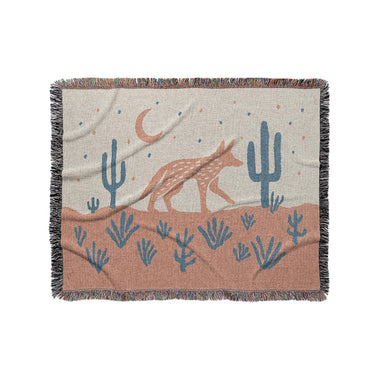 Desert Coyote Denim Blue & Terracotta in Medium (50" x 60") Size