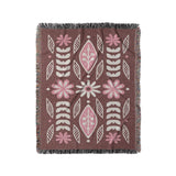 Topanga Burgandy & Pink in Medium (50" x 60") Size