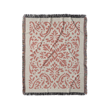Floranna Ivory & Red in Medium (50" x 60") Size