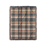 MacPherson Plaid Navy & Gold in Medium (50" x 60") Size