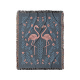 Flamingo Friends Navy in Medium (50" x 60") Size