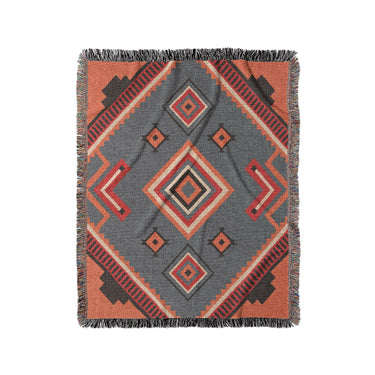 Mehdi Blue & Orange in Medium (50" x 60") Size