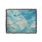 Zephyr Watercolor Azure Blue in Medium (50" x 60") Size