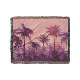 Sunset Palms Pink & Purple in Medium (50" x 60") Size