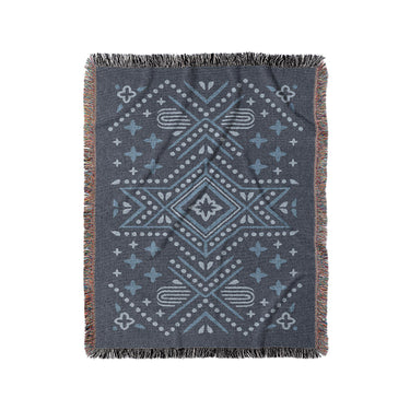 Durand Navy Blue in Medium (50" x 60") Size