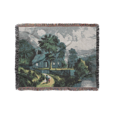 Cottage by the Cliff in Medium (50" x 60") Size