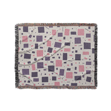 Geometric Confetti Purple & Pink in Medium (50" x 60") Size
