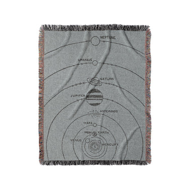 Solar System Grey & Black in Medium (50" x 60") Size
