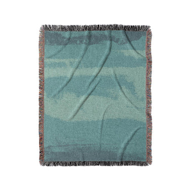 Jacinda Watercolor Teal Ombre in Medium (50" x 60") Size