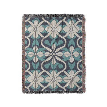 Mattheo Blue & Ivory in Medium (50" x 60") Size