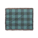 Buffalo Plaid Deep Teal in Medium (50" x 60") Size