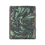 Acid Burn Teal & Orange in Medium (50" x 60") Size