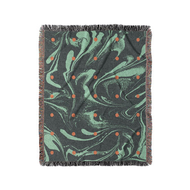 Acid Burn Teal & Orange in Medium (50" x 60") Size