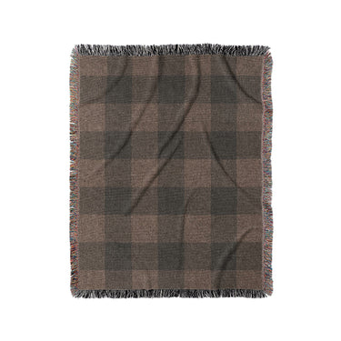 Buffalo Plaid Hickory Brown in Medium (50" x 60") Size
