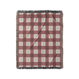 Wallace Plaid Maroon & Gold in Medium (50" x 60") Size