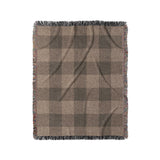 Buffalo Plaid Dark Cedar Brown in Medium (50" x 60") Size